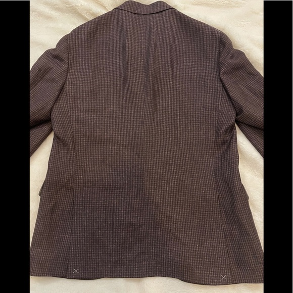 Brunello Cucinelli Mens Linen Wool Jacket Sz 54/44 - Picture 5 of 10